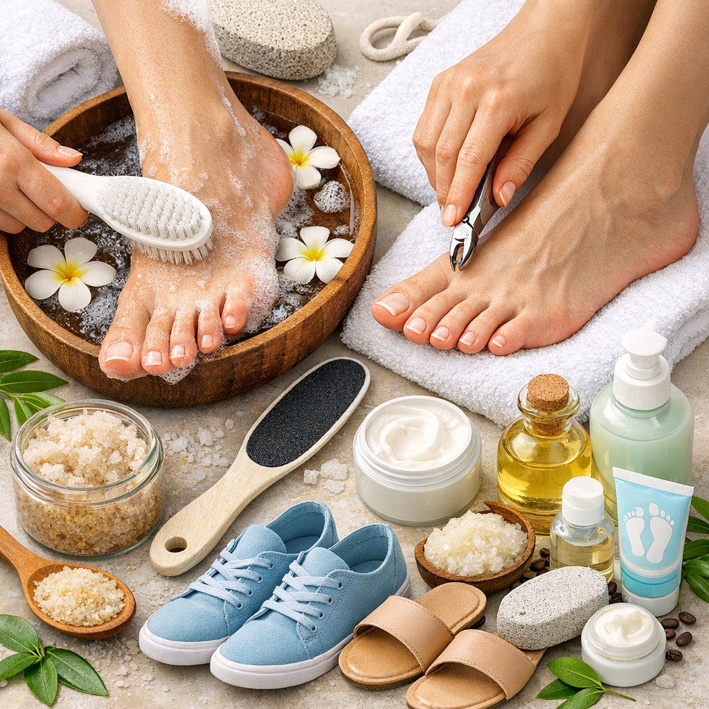 العناية بالقدم: دليل شامل لصحة وجمال القدمين